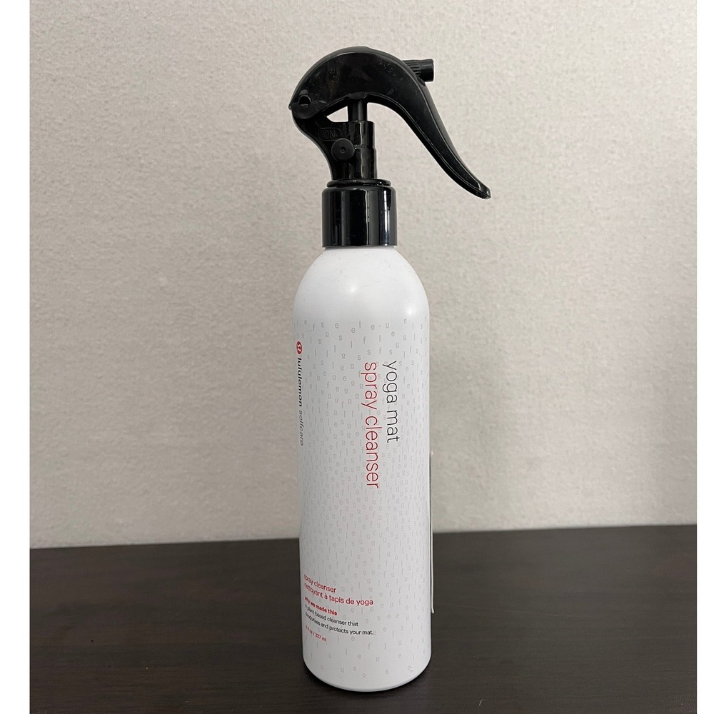 Lululemon Selfcare Yoga Mat Spray Cleanser 8oz Plant Based Deodorizer White